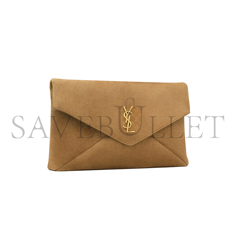 YSL CASSANDRE LARGE ENVELOPE POUCH IN SUEDE 7693071U80W3194 (29.5*18*4.5cm) YSL CASSANDRE LARGE ENVELOPE POUCH IN SUEDE 7693071U80W3194 (29.5*18*4.5cm)